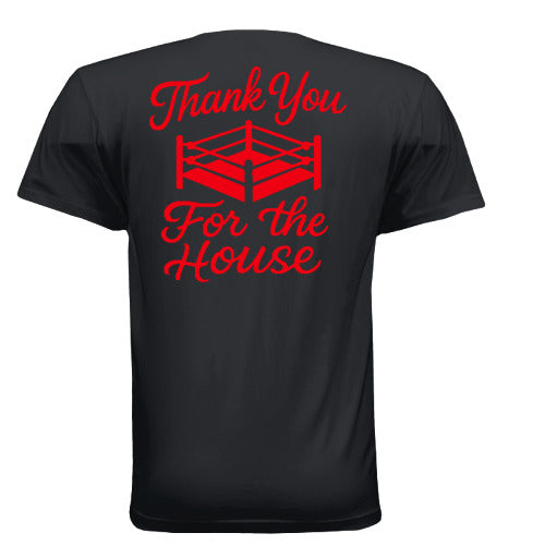 Thank You For The House - "STINGER" Tee (Black w/Red)