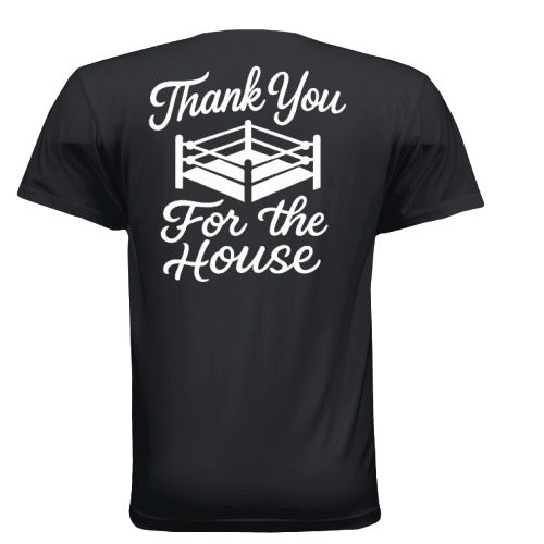Thank You For The House - "STINGER" Tee (Black w/White)